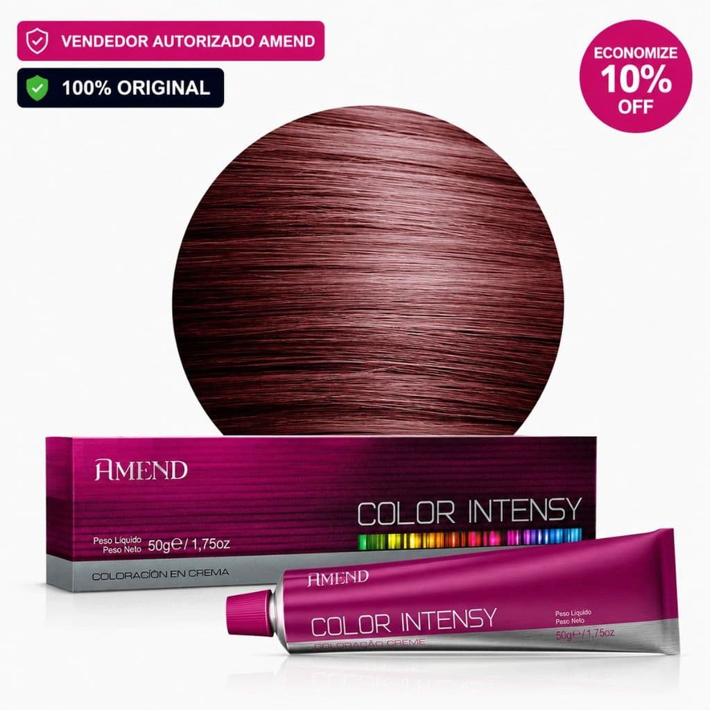 Coloração 6.66 Louro Escuro Vermelho Intenso Amend Color Intensy