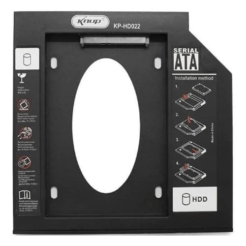 Adaptador Dvd Caddy Segundo Hd Ssd Sony Vaio Dell 12.7mm
