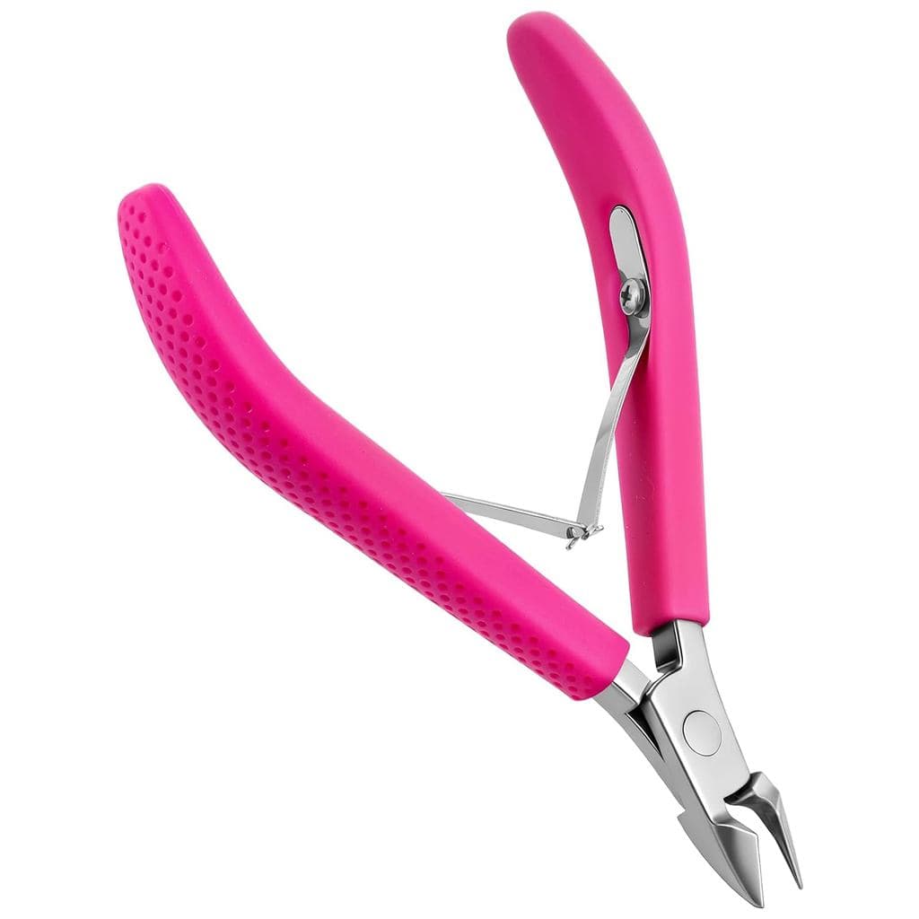 Cortador de Cutículas, Alicate de Cutículas em Aço Inoxidável com Cabo de Silicone Antiderrapante, Ferramenta Profission