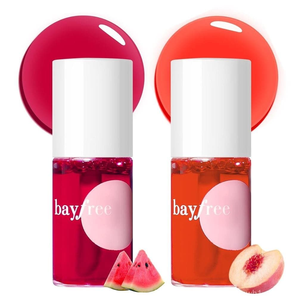 Gloss labial coreano leve, bayfree, gloss labial suculento, blush à prova d'água, conjunto de gloss labial líquido de lo