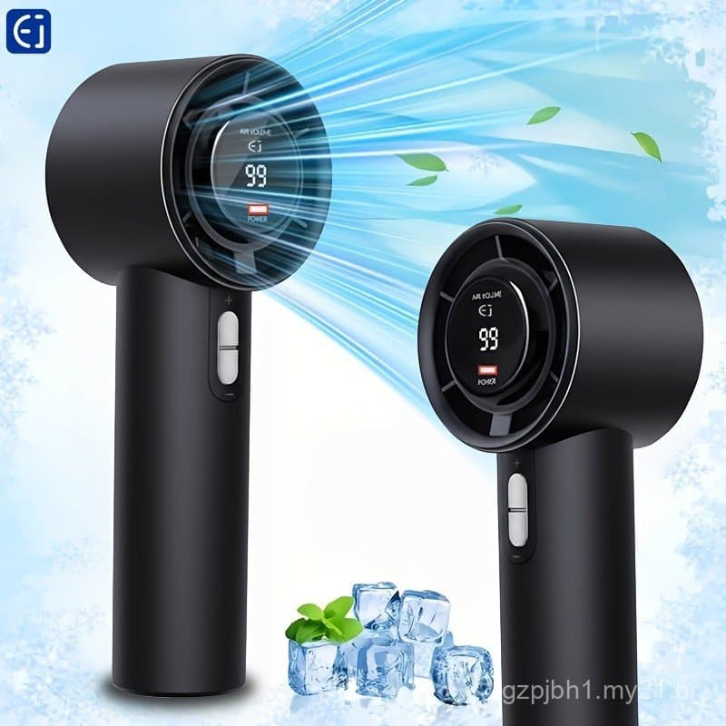 Novo [Ventilador Portátil Ultra-Rápido de 13000 Rpm] Mini Ventilador de Mão, Vento Potente de 100 Velocidades/Mini Secad