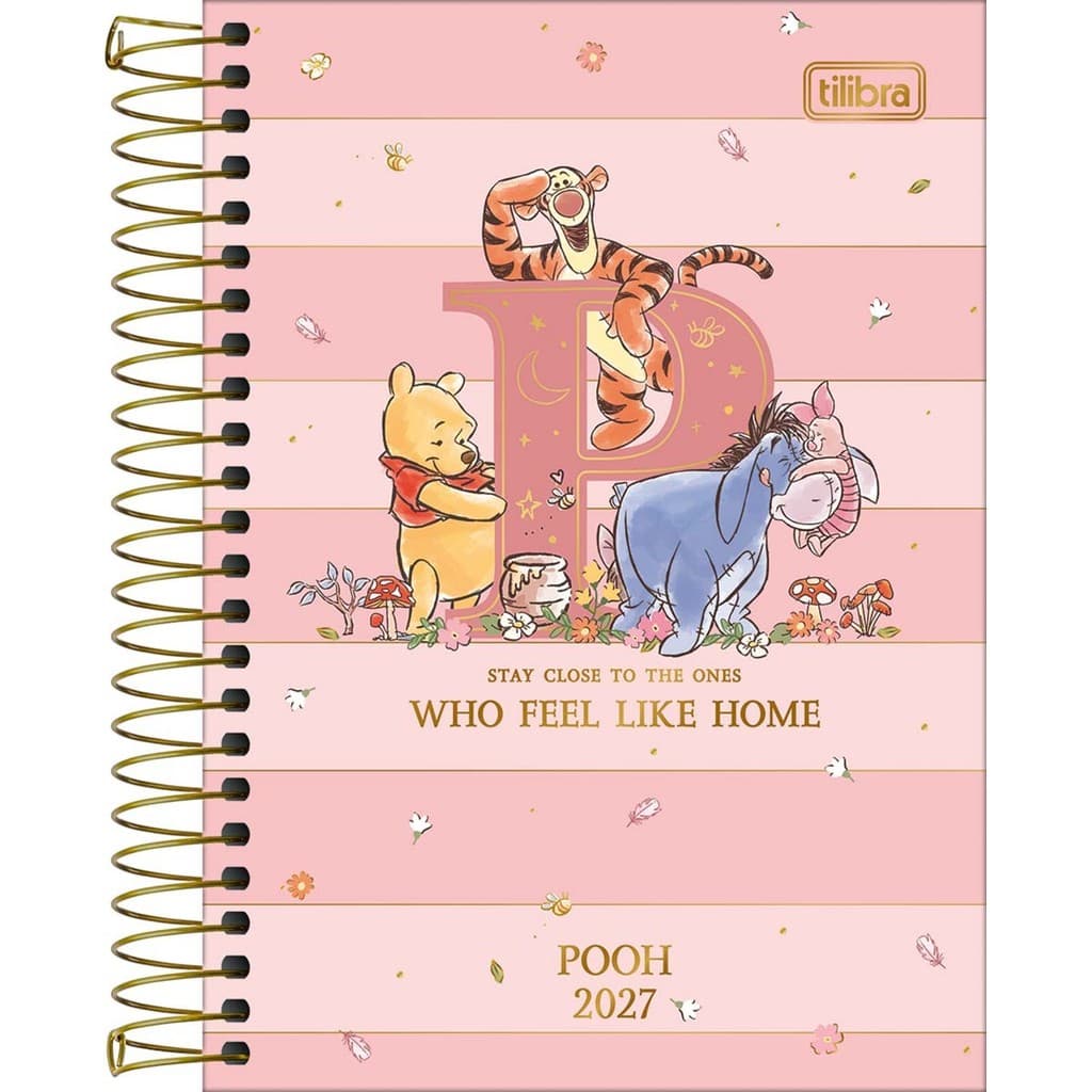 Agenda Planner Espiral Pooh 2027 Tilibra