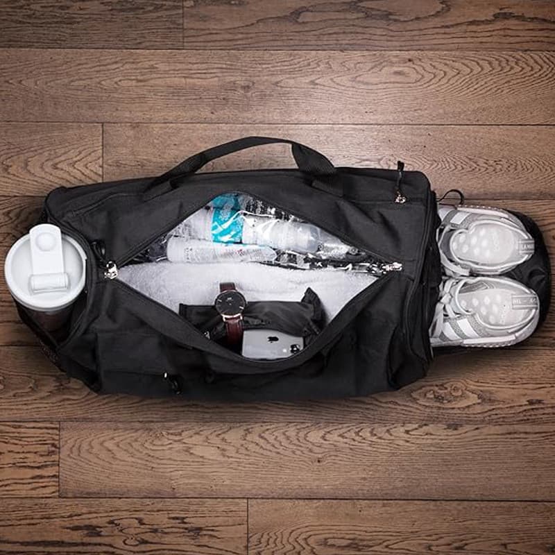 Bolsa de viagem Bolsa de tecido Oxford à prova d'água de grande capacidade Separação seca e úmida Esportes Academia Bols