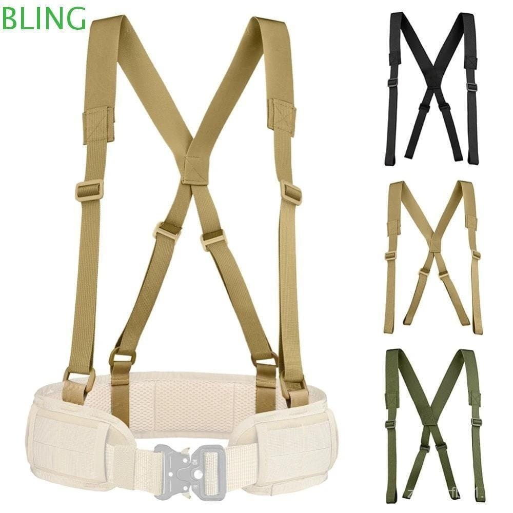 Cinto De Serviço BLING , Suspensório De Ferramenta Ajustável Em Forma De Y , Alças De Ombro De Nylon De Cor Sólida De Al