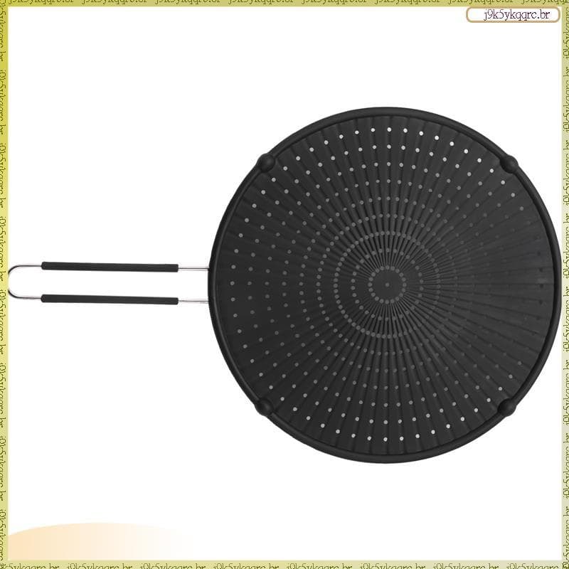 [Lan] 32cm Silicone Splatter Screen Guard Antiaderente Óleo Graxa Pan Tampa Para Frigideira Cozinhar