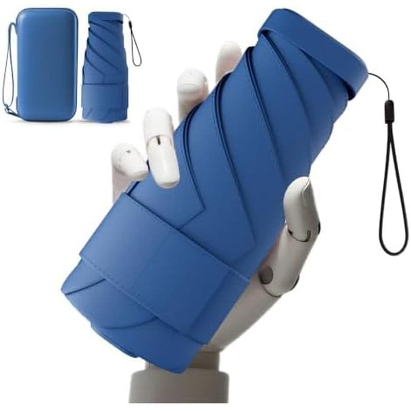 Mini Guarda-Chuva De Viagem , UPF 50 + Compacto Cabe Na Bolsa | Tecido Reciclado Ecológico , E Amp ; Proteção UV . Portá