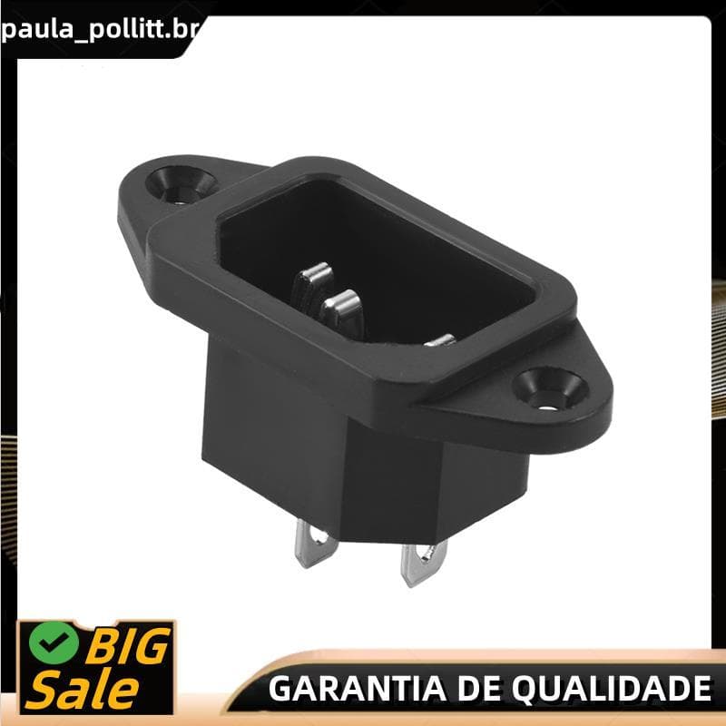 Conector Macho Do Soquete Da Entrada De Energia Painel Pwb De 3 Pinos Tomada IEC 320 C14