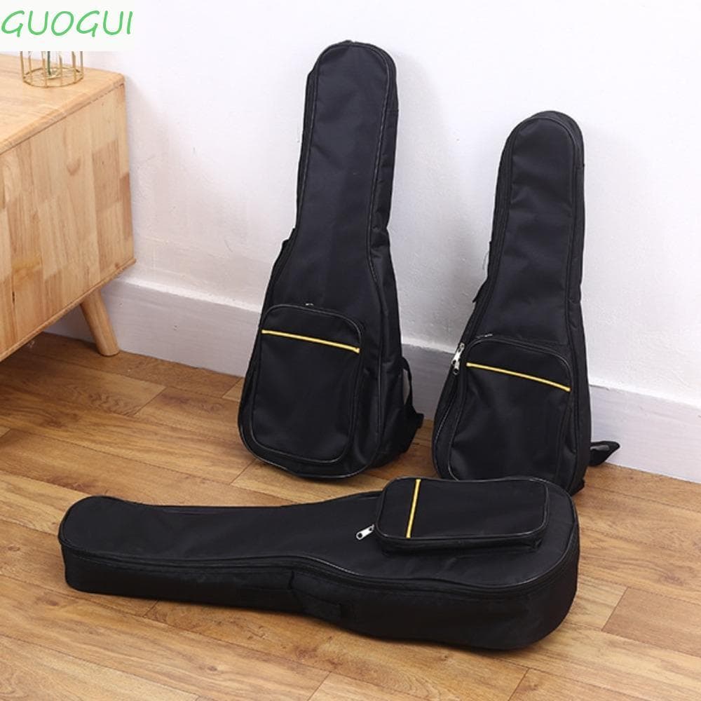 GUOGUI Mini Bolsa Para Guitarra , Mochila Acolchoada Com Esponja Ukulele De 21/23/26 Polegadas , À Prova D'água Alça Ins