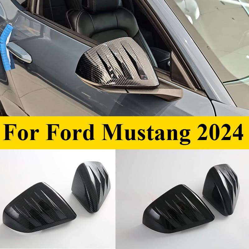 Para Ford Mustang 2024 Espelho Retrovisor Habitação Capa Completa Lateral Proteção De Pintura