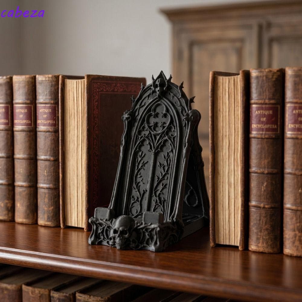 Suporte De Telefone De Caveira CABEZA , Ornamento De Trono Gótico De Universal , Decoração De Mesa Impressa Em 3D De Plá
