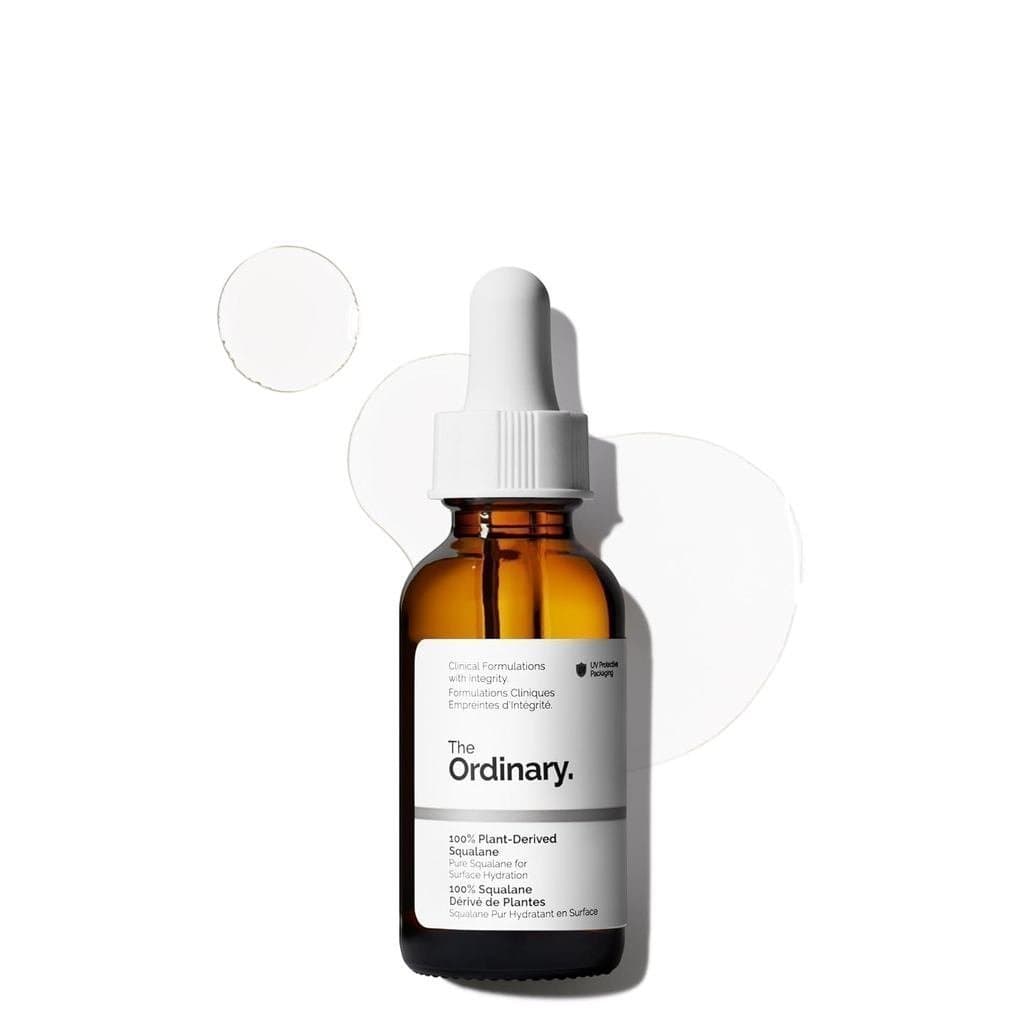 TheOrdinary 100% esqualano de origem vegetal, adequado para cabelos, leve e hidratante, reforça a barreira de hidratação