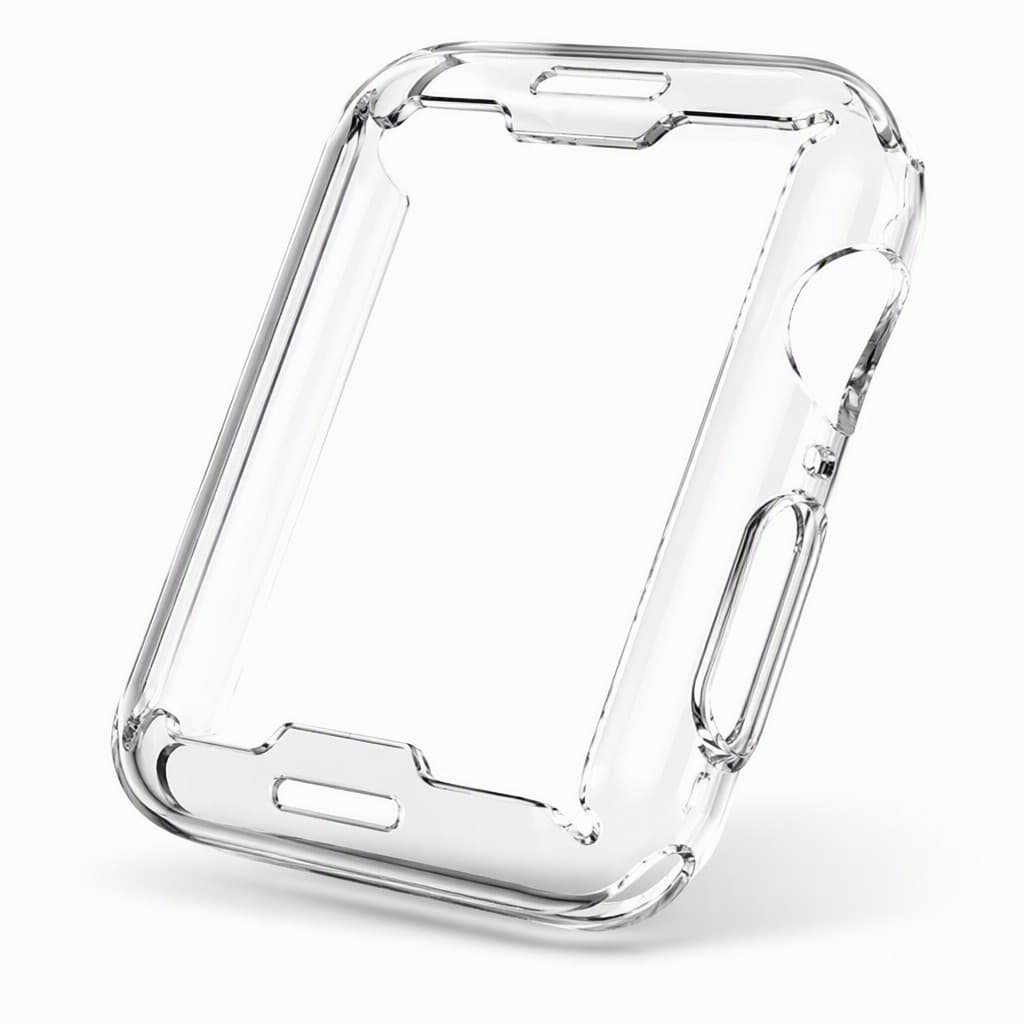 CoCapa TPU Transparente 360 Proteção Total Apple Watch Anti-Risco Fácil Instalação Compatível 38 40 41 42 44 45 49mm