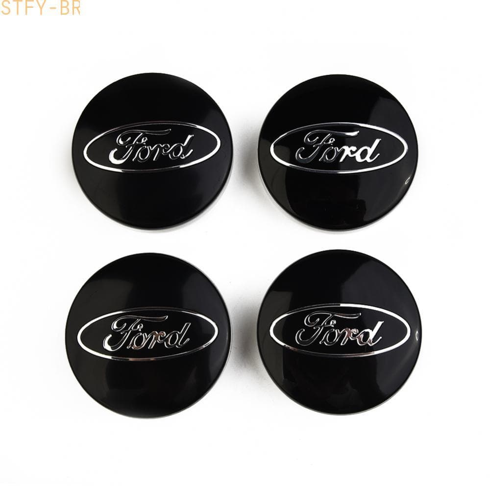 54mm Black Alloy Wheel Centre Cap for Ford Focus/Fiesta/ST Easy Installation（STFY-BR）