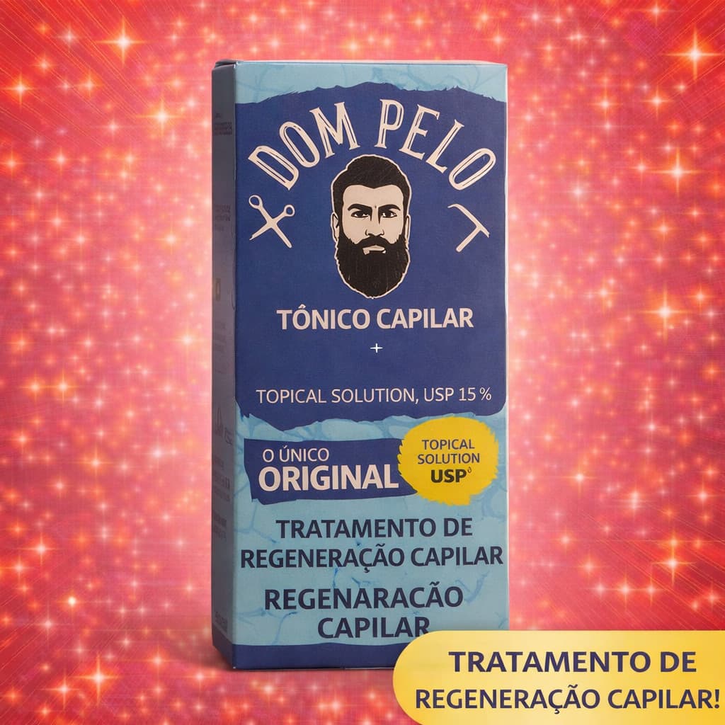 Dom Pelo Original - Tônico Capilar para Cabelo, Barba e Sobrancelha  Original