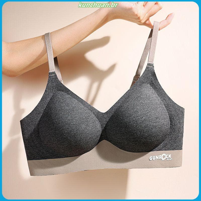 Outono inverno novo estilo sem costura roupa interior feminina seios pequenos reunindo suporte superior sem fio suporte