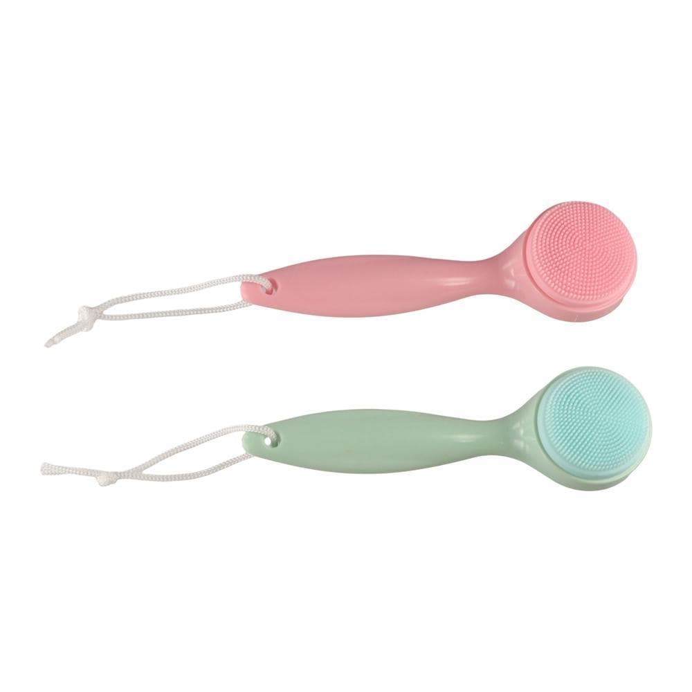 Escova De Limpeza De Silicone , Esfoliante Manual Do Punho Longo Escovas Facial Impermeáveis