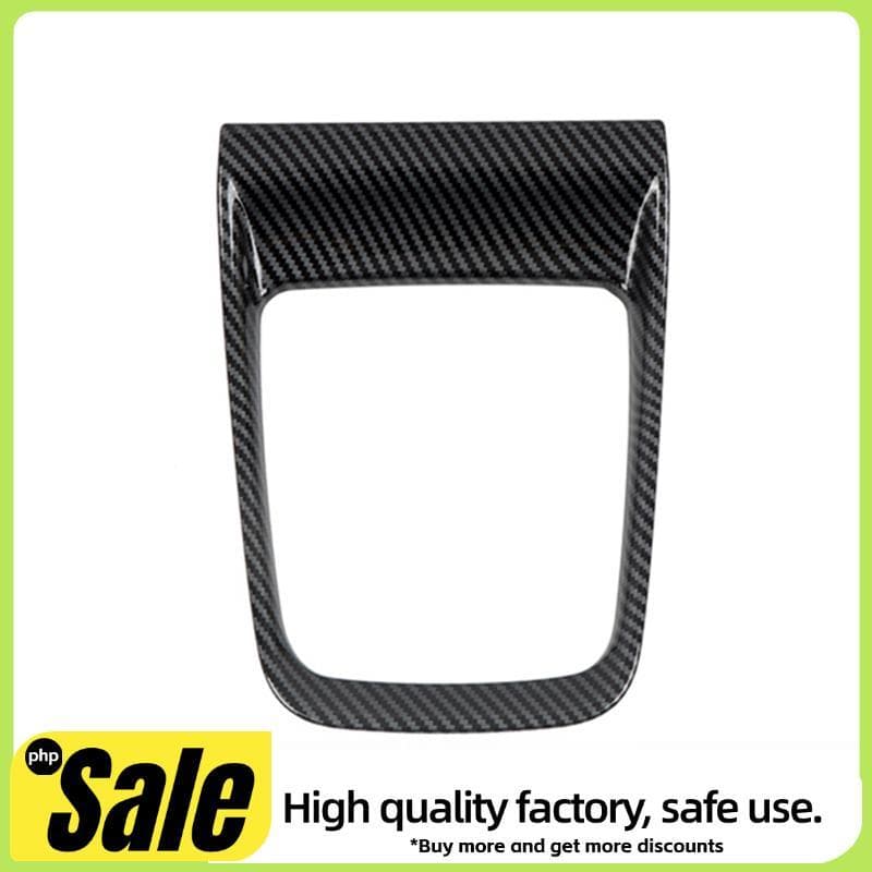 1 PC Carro De Fibra Carbono Controle Central Painel Mudança Engrenagem Decalque Modificação Interior À Prova Poeira Para