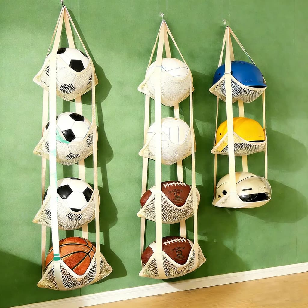 Rack de bola saco de armazenamento de bola cesta de armazenamento de basquete doméstico rack de bola para futebol na por