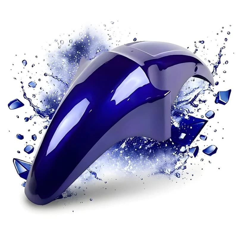 Carenagem Paralama Dianteiro Azul Titan 150 2004 2005 2006 2007 2008 Pintado Envernizado Loja3775