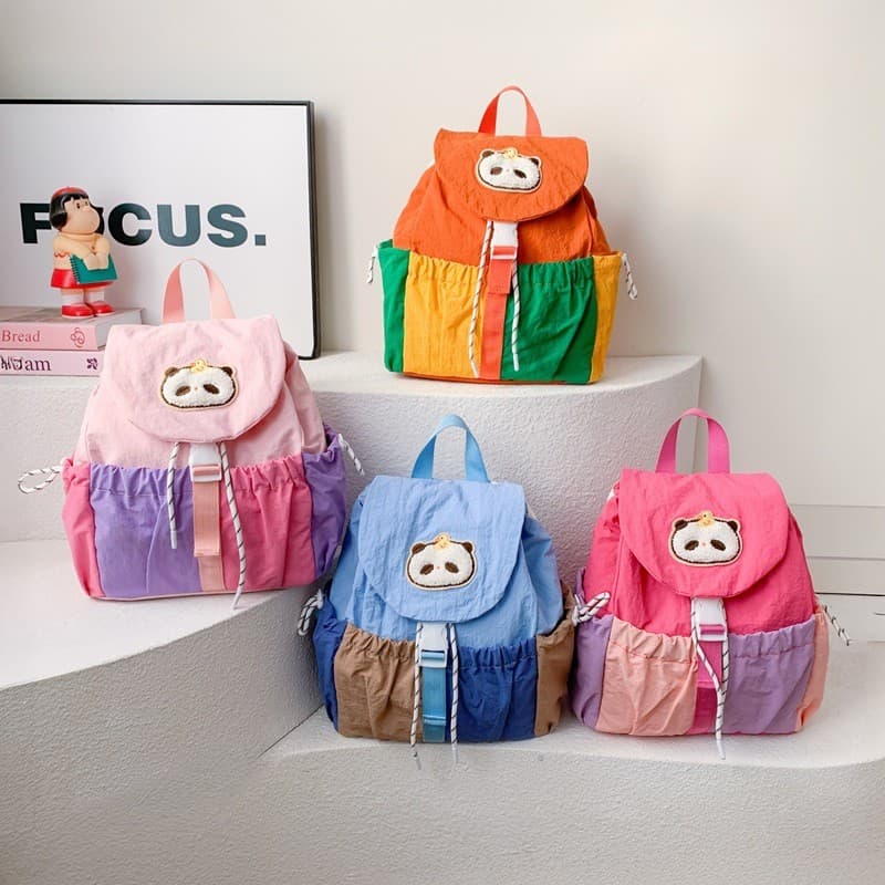 Nova Mochila Infantil para Meninos e Meninas, Mochila Casual para Atividades ao Ar Livre, Mochila Infantil com Contraste