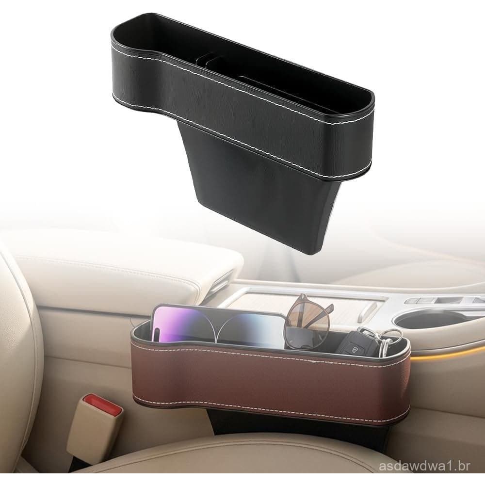 Organizador de Espaço Assentos de Carro, Novo Organizador de Console Premium em Couro 2026 para Guardar Telefone