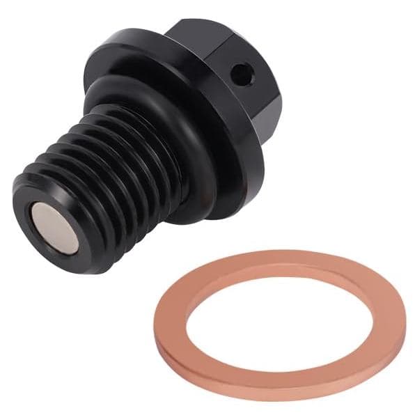 Parafuso Magnético de Drenagem de Óleo para Moto de Trilha M12x1.5, Parafuso de Cárter de Óleo em Alumínio CNC 6061 com