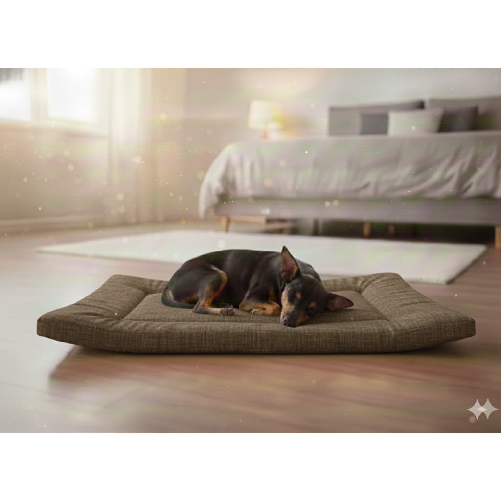 Cama Pet Colchonete Pet Cachorro Gato 75x55 Tecido Linho DREAM PET