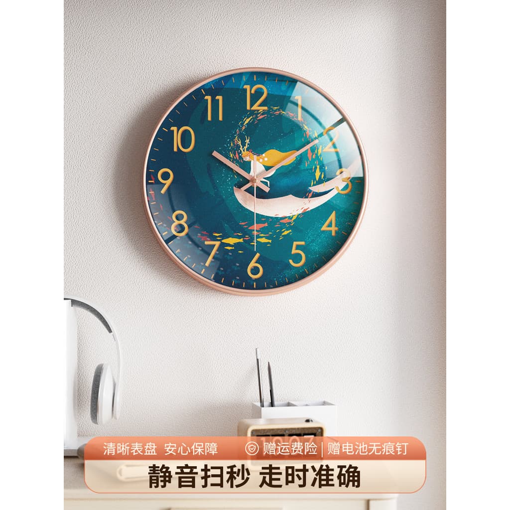 Arte relógio de parede sala estar pendurado na parede casa estilo nórdico criativo quarto mudo pendurado decorativo reló