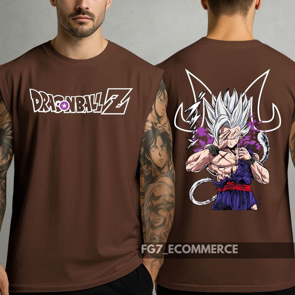 Regata Streetwear Oversized Son Gohan Saiyajin 2 Anime Dragon Ball Mangá Goku