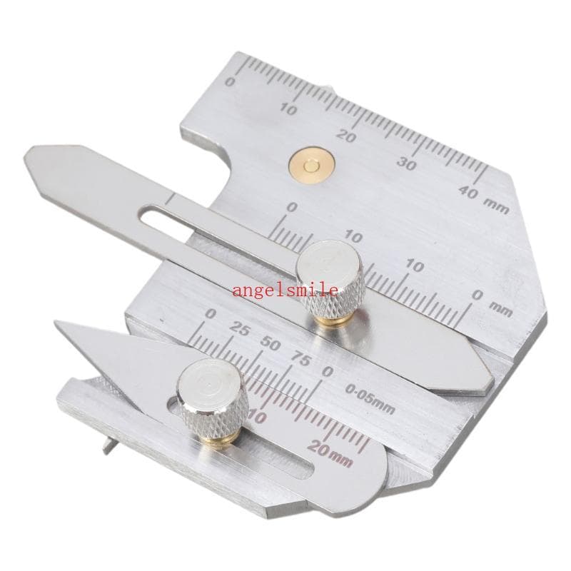 Melhor Medidor De Soldagem Régua De Inspeção De 0-40mm Aço Inoxidável 0 5-5mm Tamanho De Rachadura Adequado Para Durável