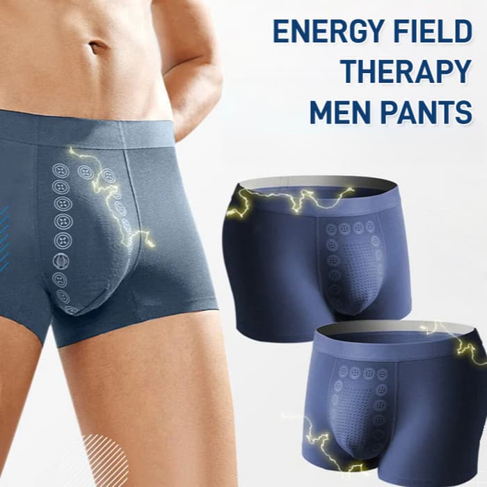 Cuecas Boxer Masculinas De Massagem Magnética , Tecido Macio E Fresco Respirável , Roupa Íntima Para Cuidados De Saúde Q