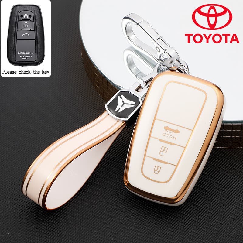 Capa para Chave de Carro para Toyota Corolla Altis/Cross/Camry/C-HR/Prius/Prado, Capa para Controle Remoto EROO