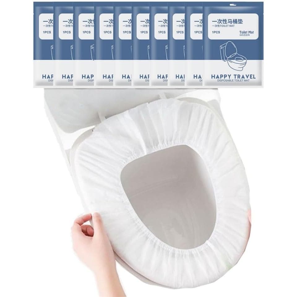 Capa Descartável para Assento Sanitário em Tecido Não Tecido, Capa Impermeável para Assento Sanitário, Capa Portátil par