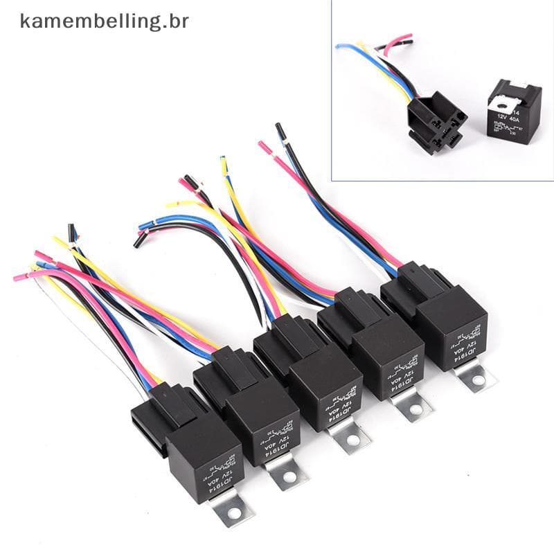 Relé Automotivo À Prova D'água KABR 12V 5Pin 40A De Carro Com Soet .