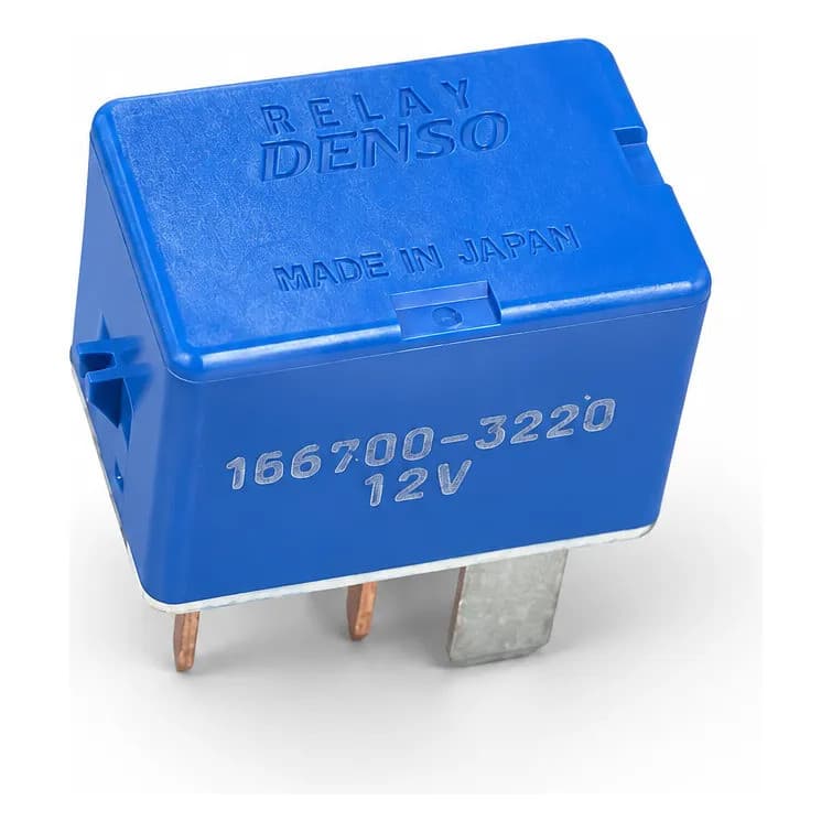 Relé Automotivo Auxiliar Denso OEM 156700-3220 12Vdc 4 Pinos 1na Spst p/ Carro Toyota Honda