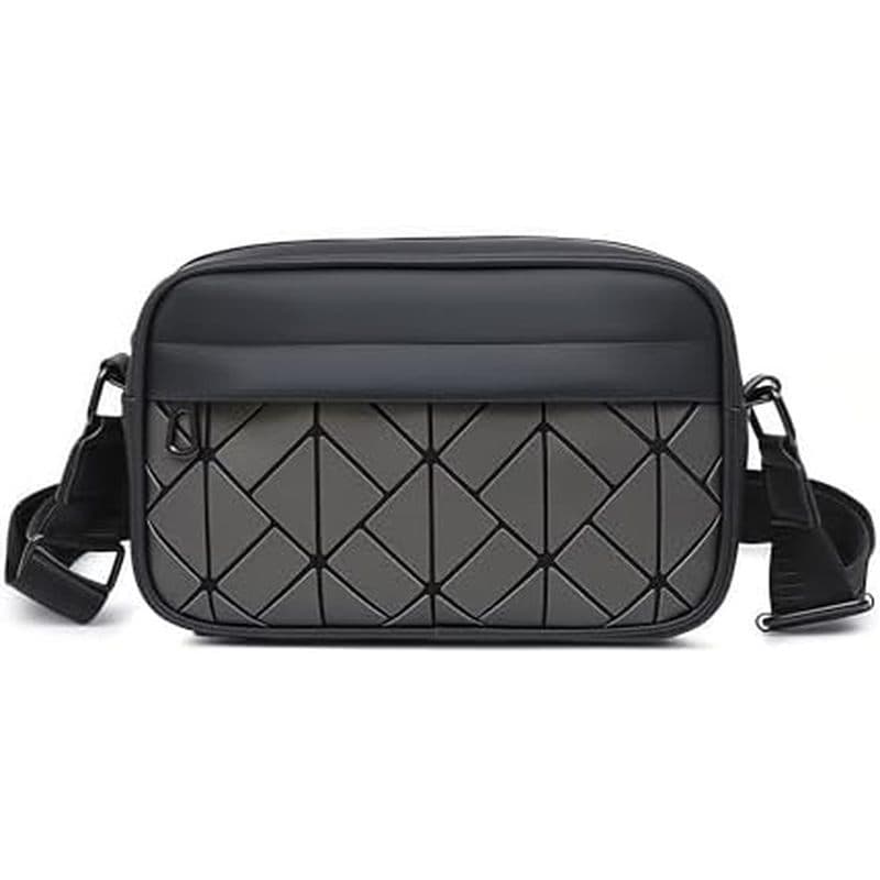 Bolsa Tipo Estilingue Acolchoada De Diamante Feminina , Crossbody Xadrez De Ombro Leve À Prova D'água Para Uso Diário