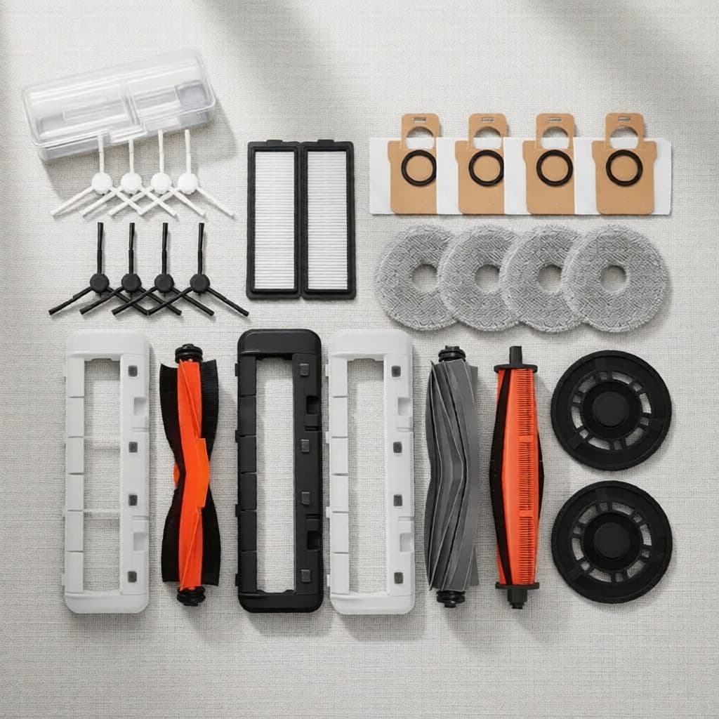 Kit de Acessórios de Substituição para Robô Aspirador Xiaomi X20 Max/X20 Pro/D109GL - Escova Principal, Escova Lateral,