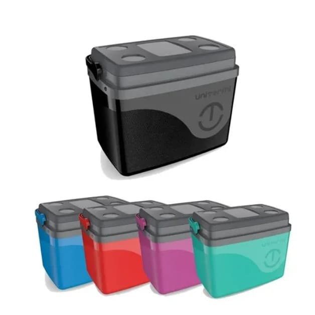 Caixa Térmica Cooler Floripa7,5L - Unitermi - Com Tampa Bandeja Alça - Praia - Camping