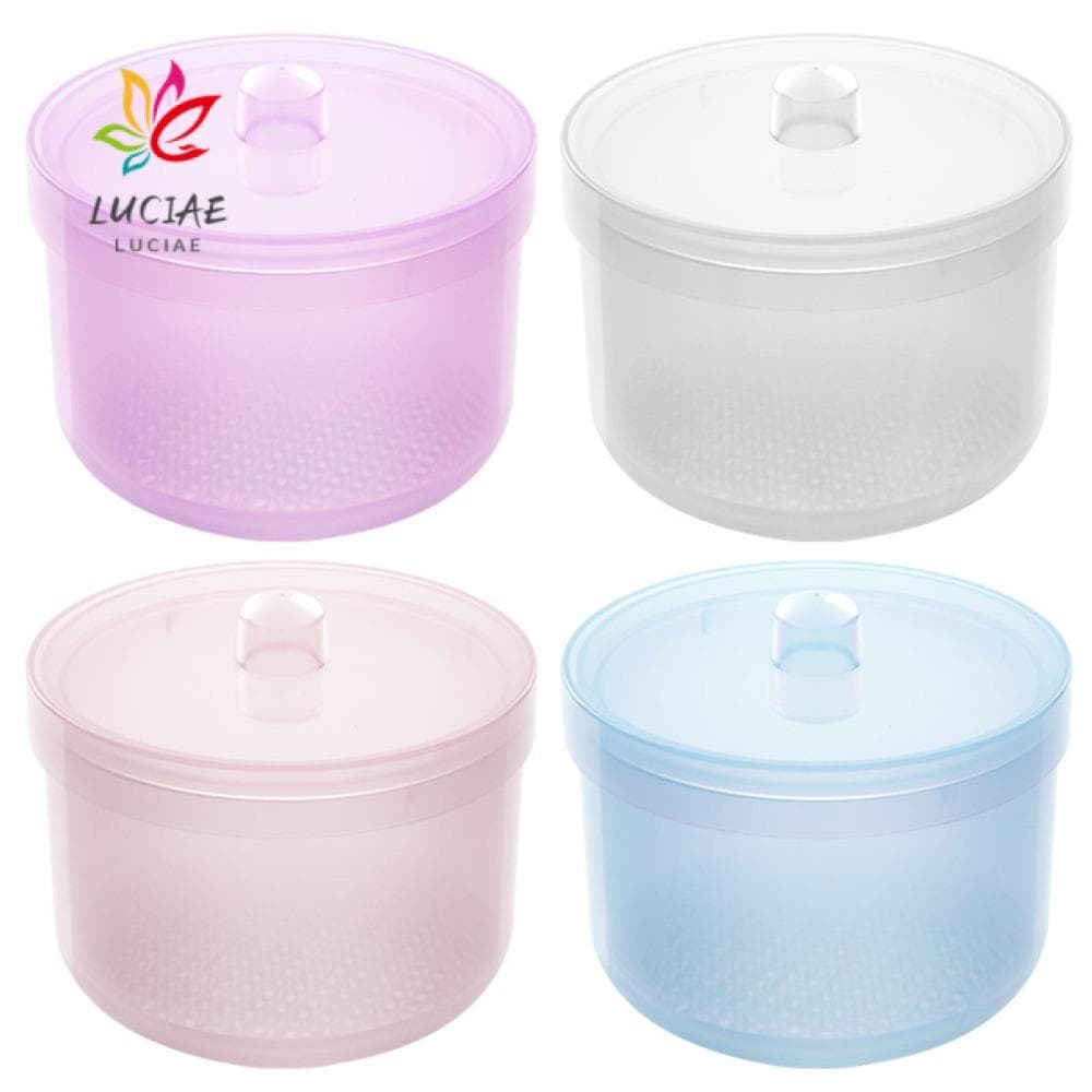 LUCIAE Esterilizador De Brocas Para Nail Art , Rosa Com Tampa Caixa De Desinfecção Armazenamento De Manicure De Plástico