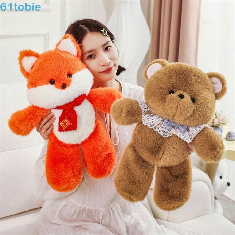 TOBIE Animais Brinquedo De Pelúcia , Gato Ovelha Cão Travesseiro Macio Correndo Urso Brinquedos 45cm Elefante Coelho