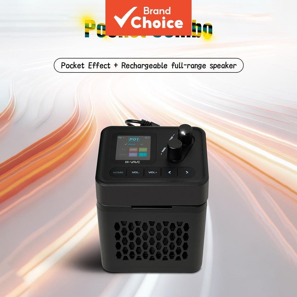 M-VAVE Pocket Combo Conjunto De Amplificador De Prática De Guitarra Portátil Unidade De Pedal De Múltiplos Efeitos Digit