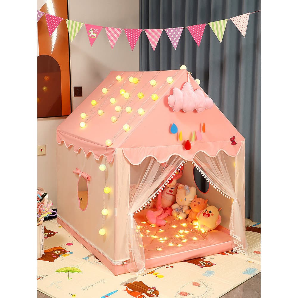 🔥 VENDA QUENTE 🔥 Barraca de Princesa Castelo Portátil Decoração de Quarto de Menina Barraca Infantil Cabana Tenda Casa