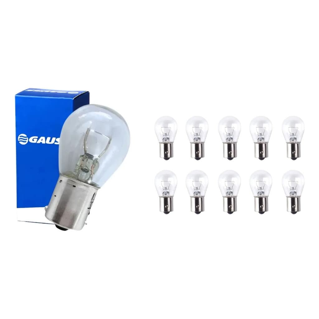 Kit 10x Lâmpadas Gauss 1141  - 1 Polo 12v 21w