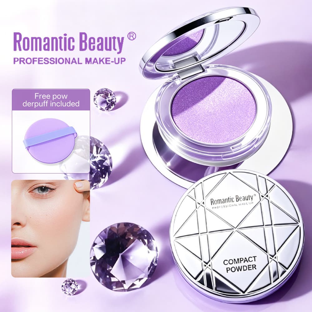 Maquiagem feminina, maquiagem cor lavanda, pó roxo nude, maquiagem natural de longa duração, corretivo para imperfeições