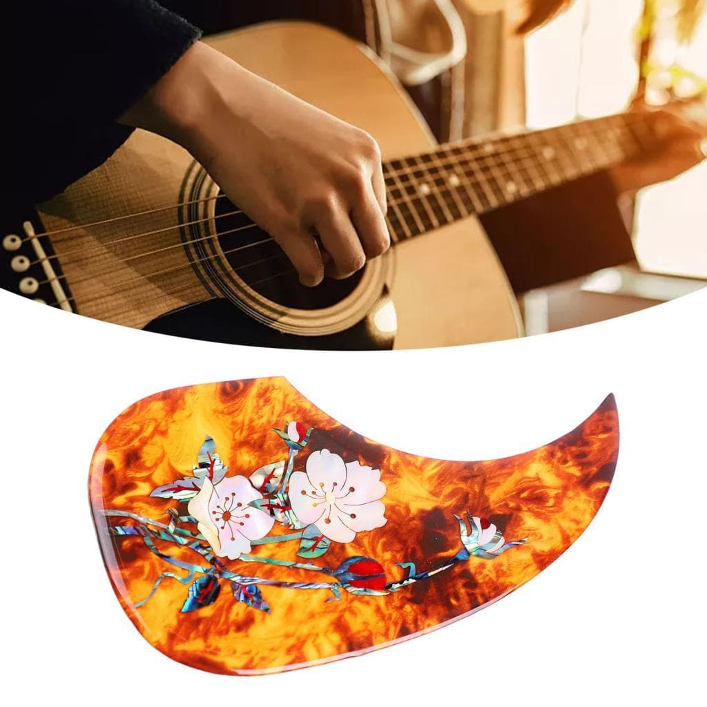 Pickguard de guitarra engrossado à prova de arranhões requintado decorativo celulóide picareta guarda