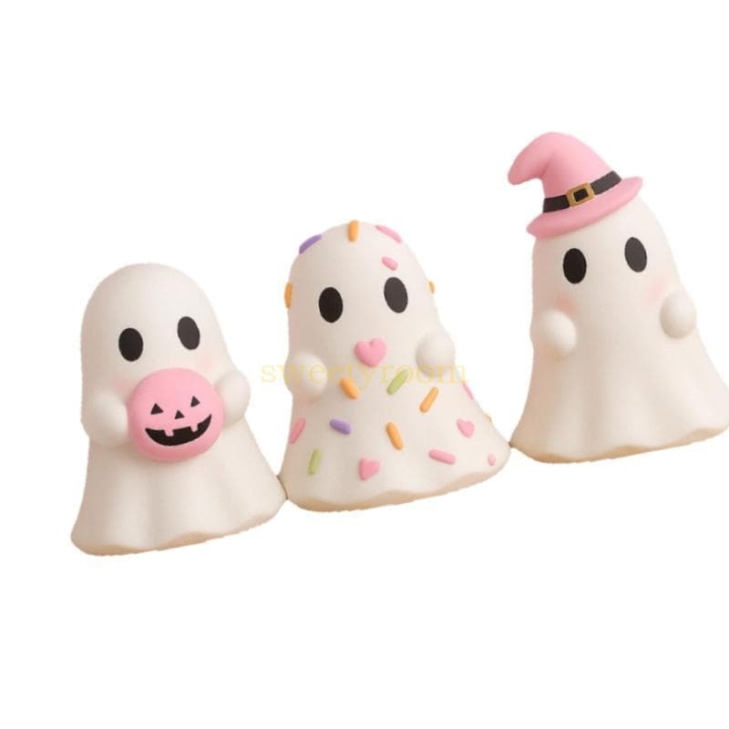 Trio Estatueta Resina Sazonal Para Uso Prateleiras E Festas Halloween