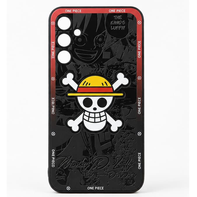 Capinha para Samsung Galaxy A34 5G Estampada Anime Pirata Preta Proteção Reforçada