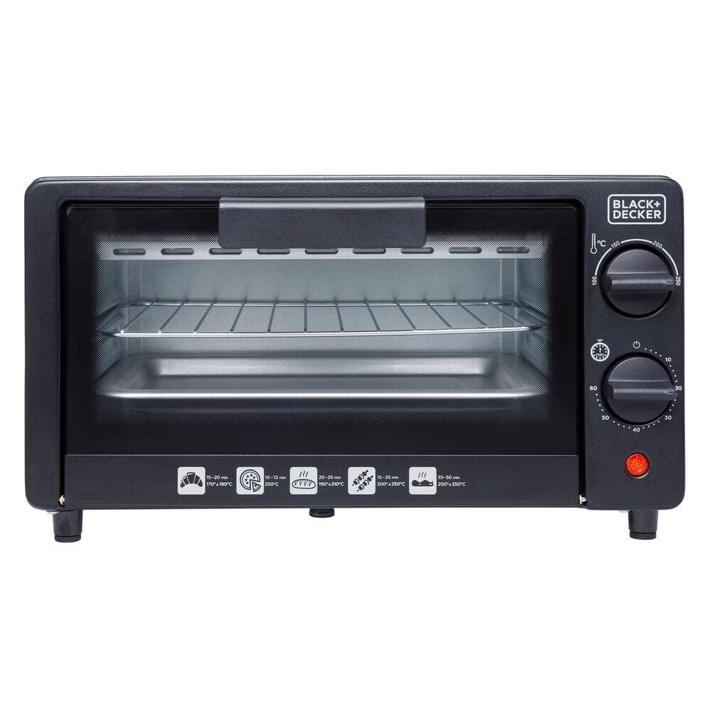 Forno Elétrico Black+Decker 800W com Porta de Vidro Temperado FT9N