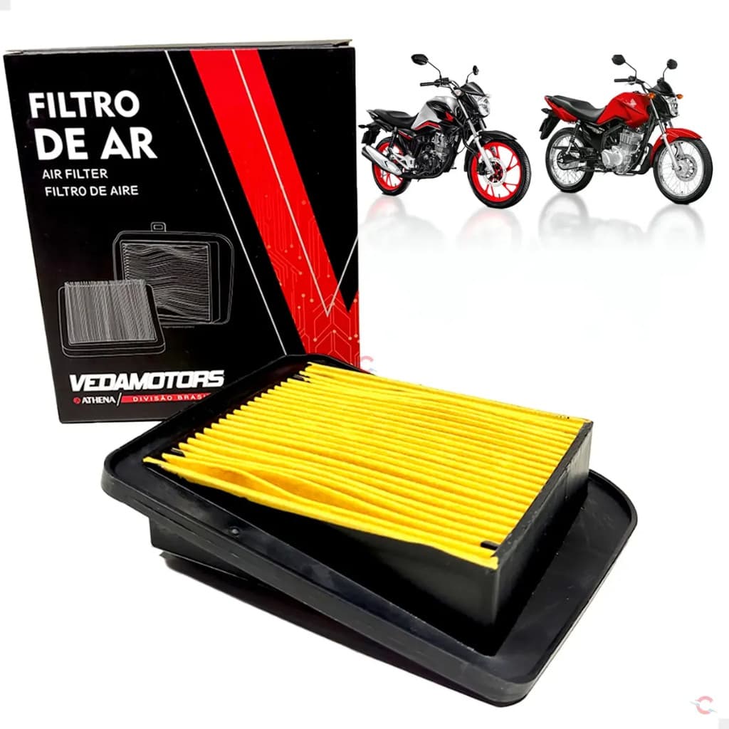 Filtro de Ar Vedamotors para Fan Start e Titan 160 2016 até 2024
