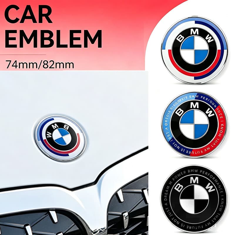 Emblema Do Capô Dianteiro Carro Traseiro 50o Aniversário Para BMW X3 X4 X5 X6 Série 3 5 6 7 F30 F01 F10 G30 G12 E90 E92
